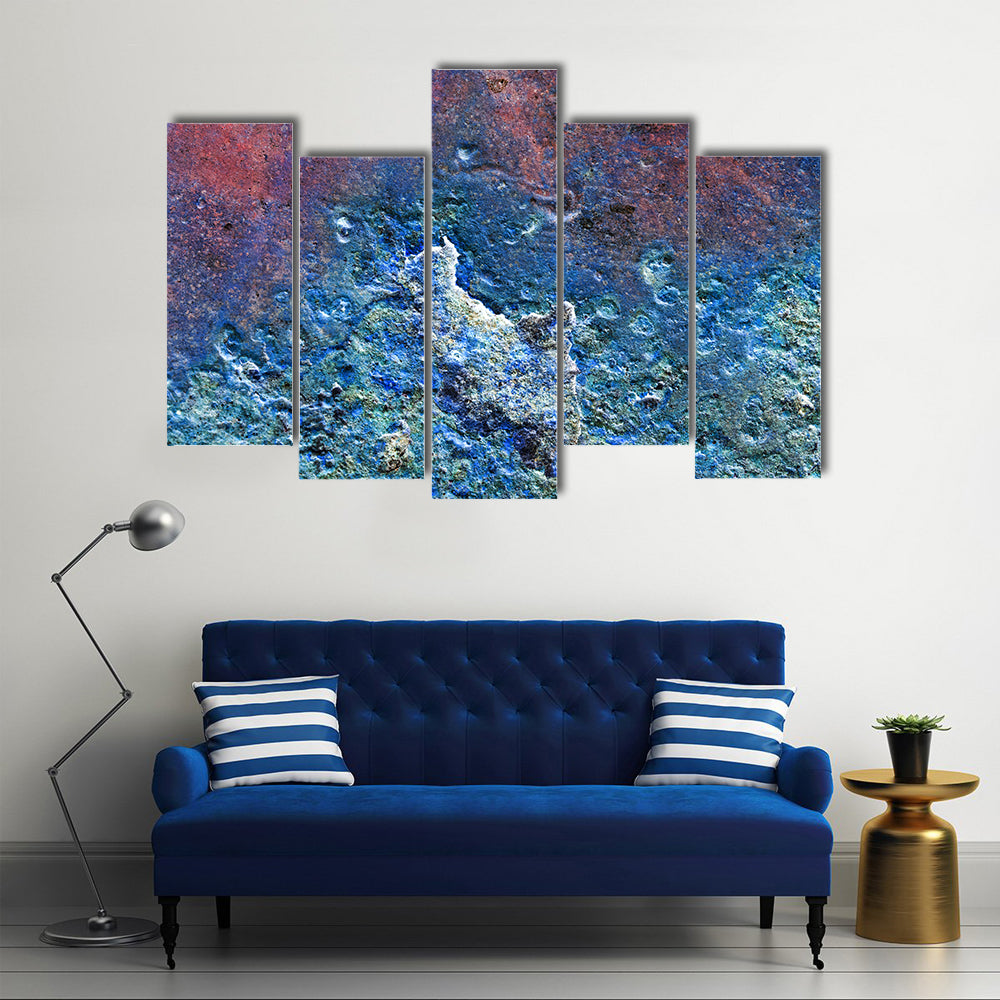 Metallic Texture With Rust Canvas Wall Art