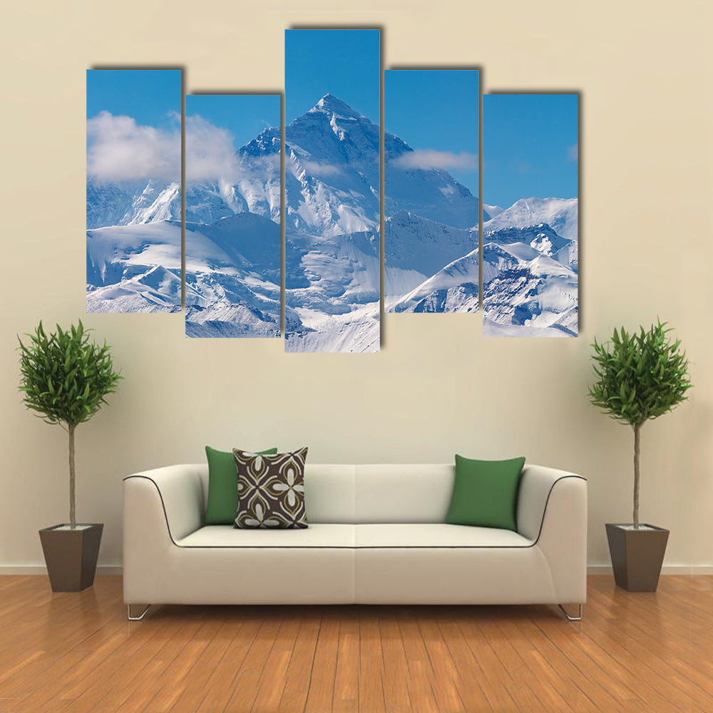 Mount Everest Snow Peaks Canvas Wall Art