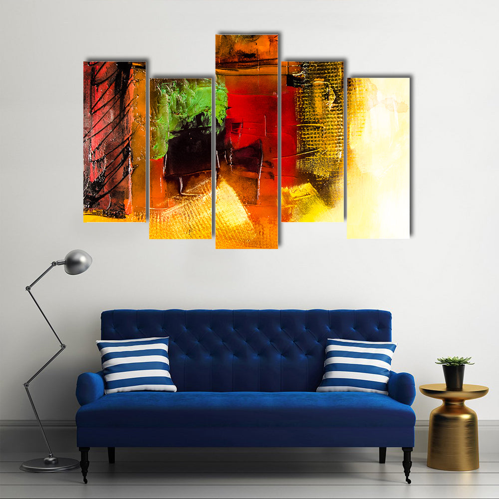 Modern Brushstrokes Abstract Canvas Wall Art