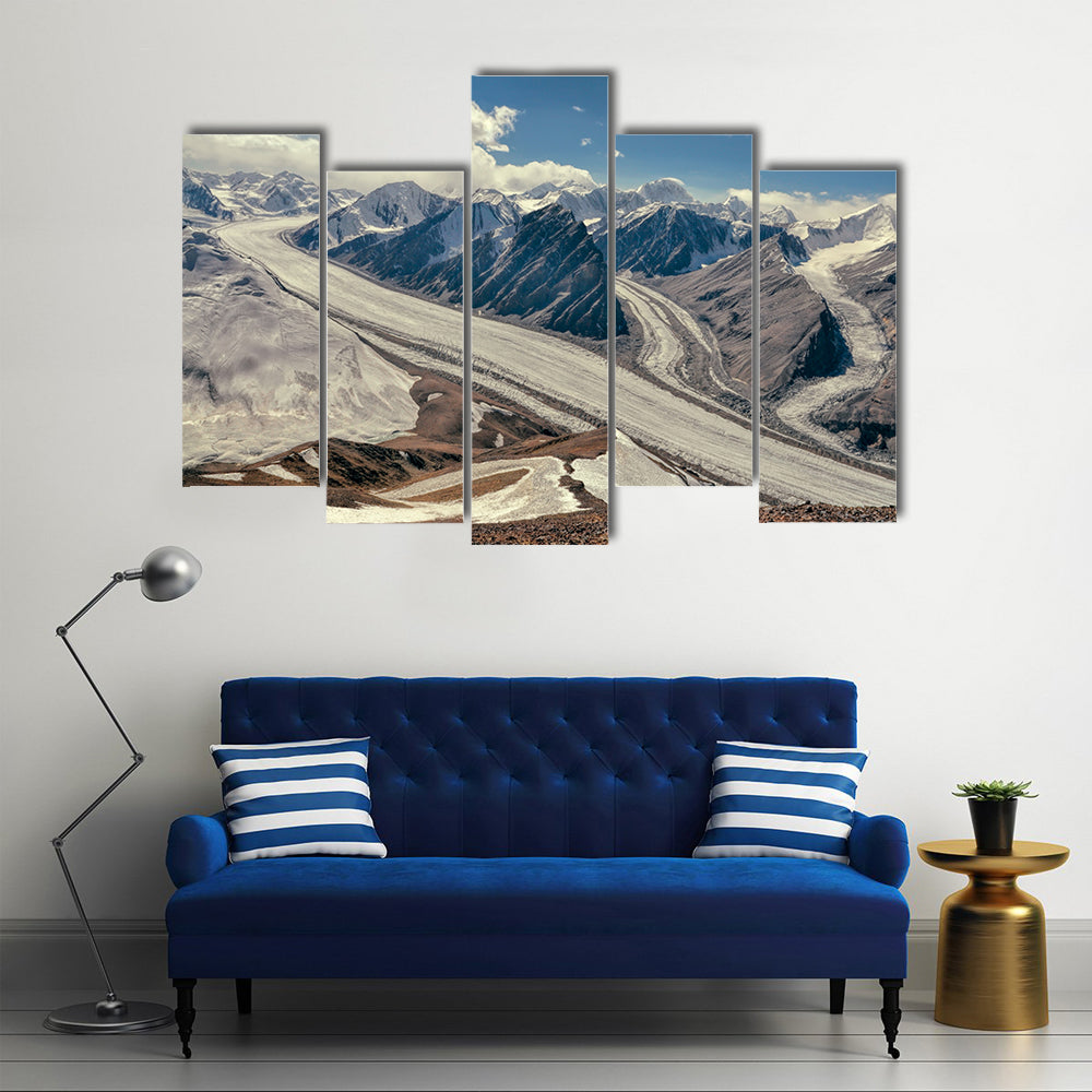 Fedchenko Glacier In Tajikistan Canvas Wall Art