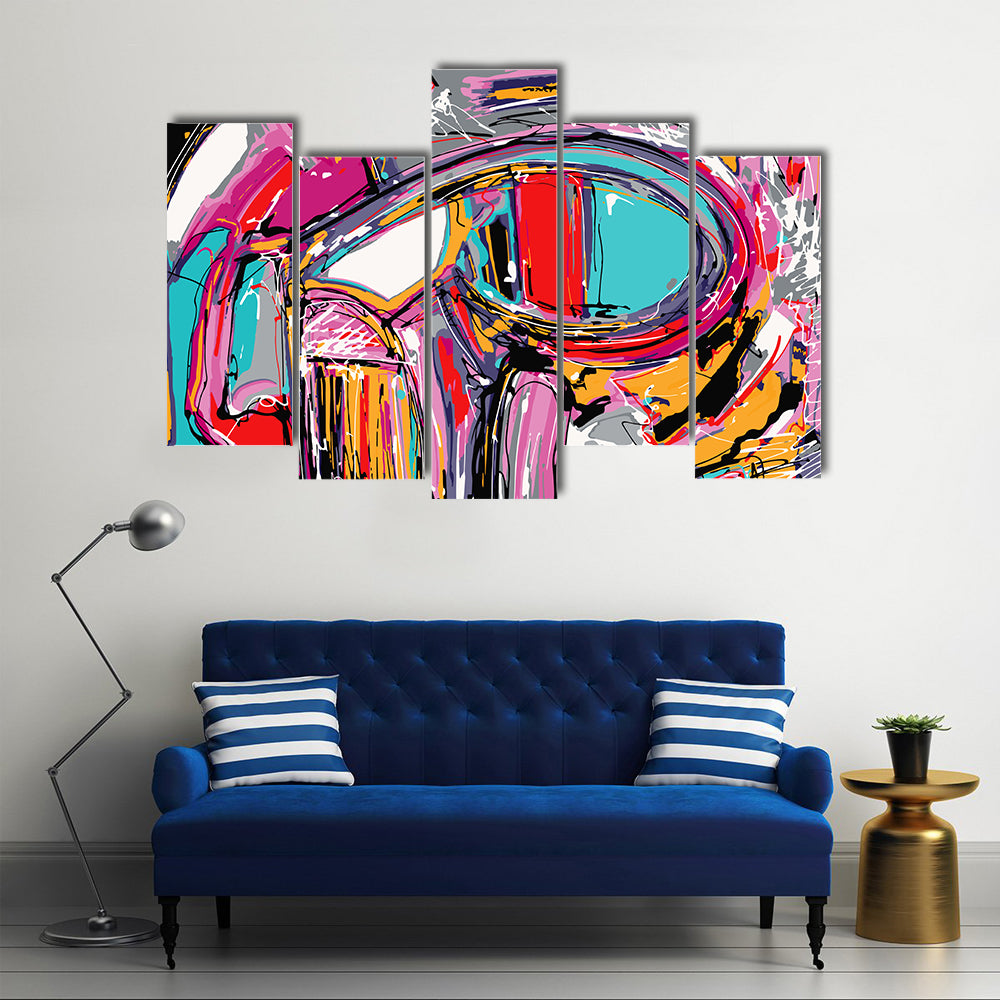 Hand Brush Texture Abstract Painting Canvas Wall Art