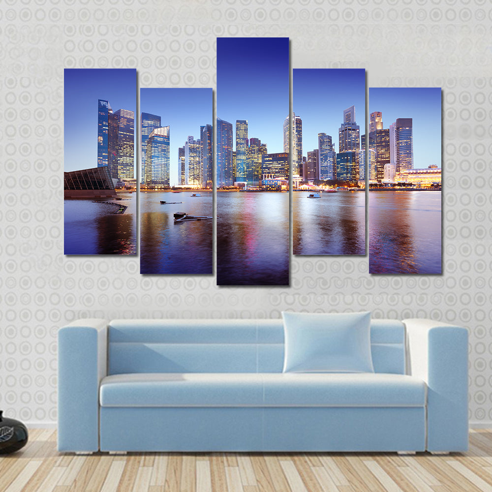 Singapore Cityscape Canvas Wall Art