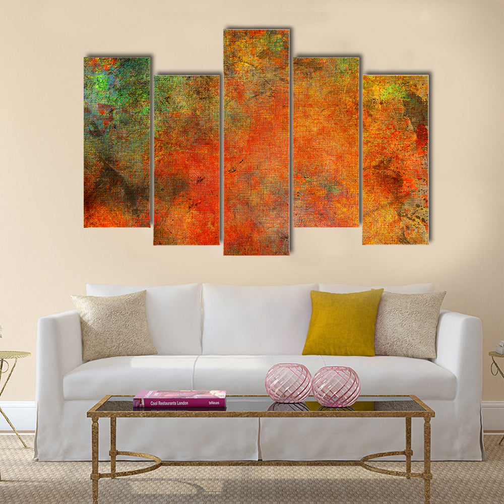 Textured Autumn Color Fields Canvas Wall Art