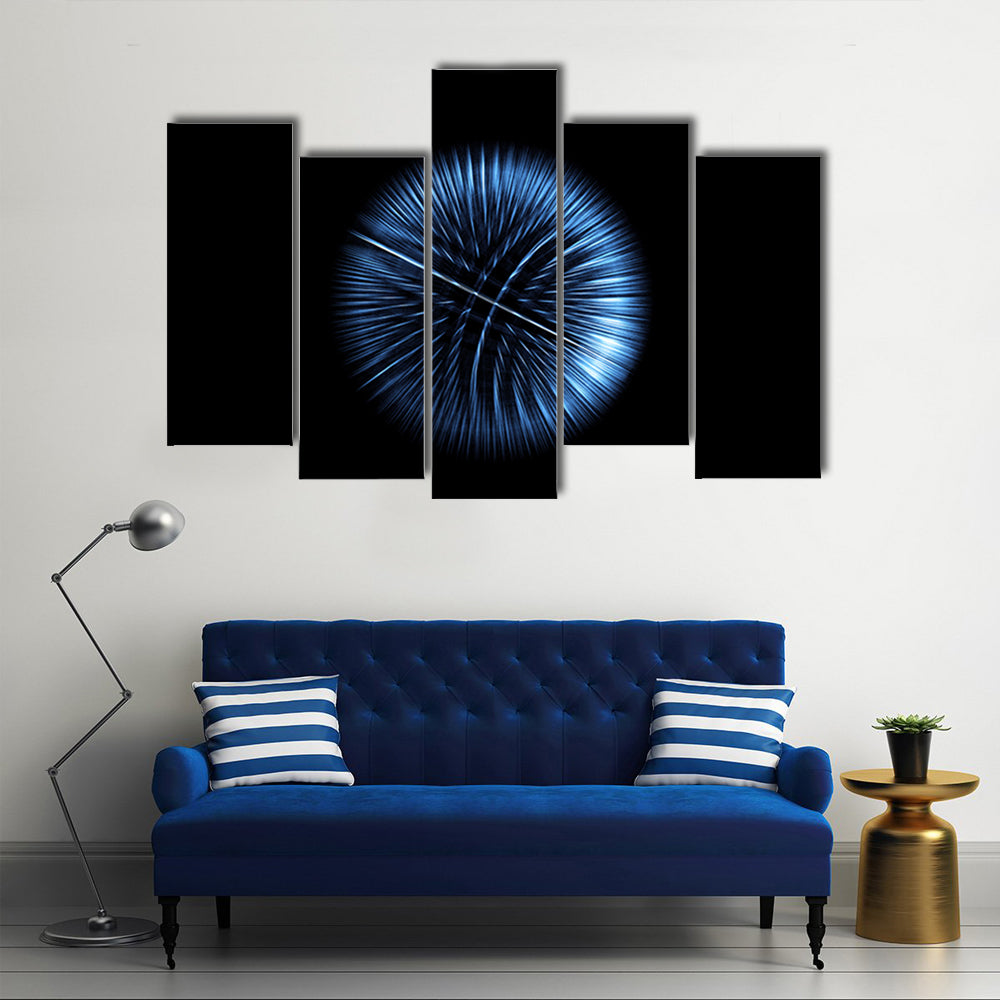 High-tech Glowing Globe Canvas Wall Art
