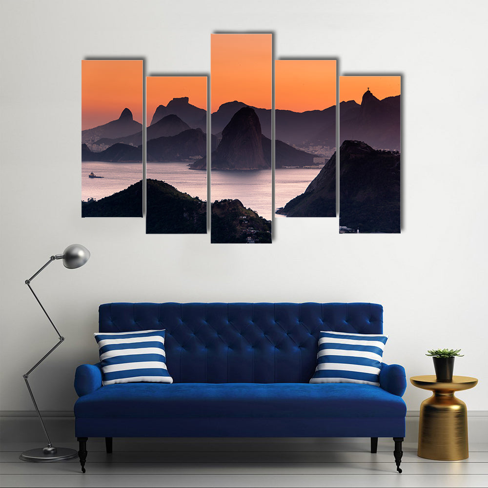 Scenic Rio de Janeiro Mountain Canvas Wall Art