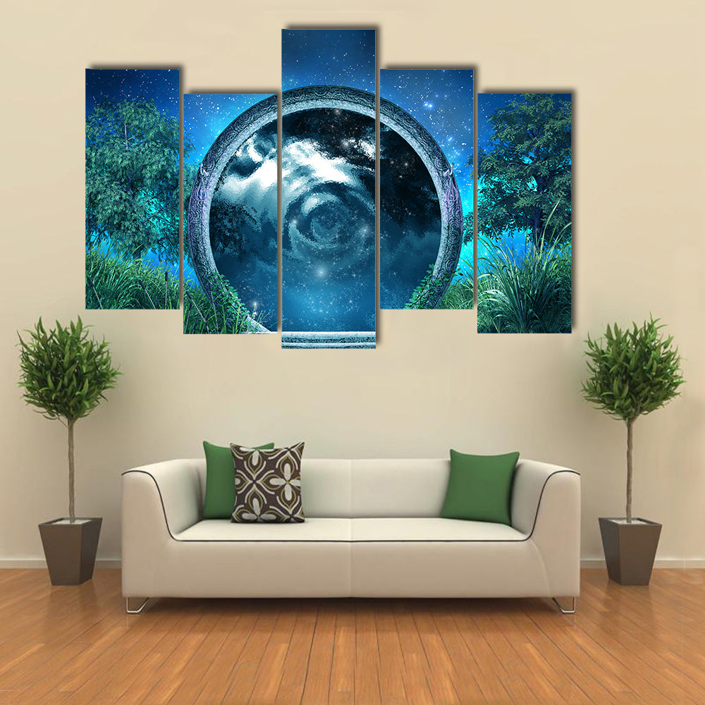 Magic Portal on the Lake Canvas Wall Art