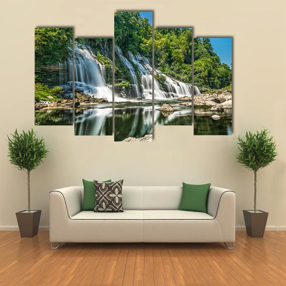 Twin Falls in Tennessee Canvas Wall Art