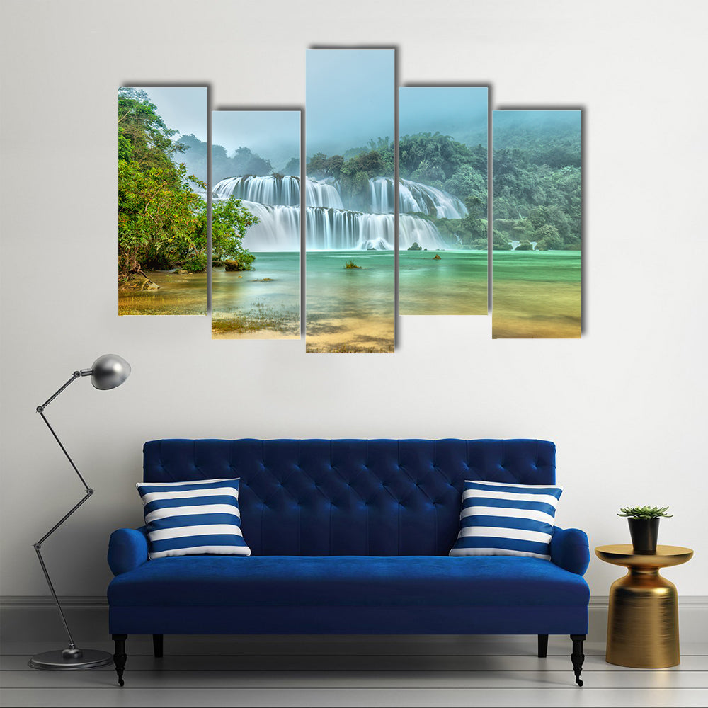 Ban Gioc Waterfall In Vietnam Canvas Wall Art