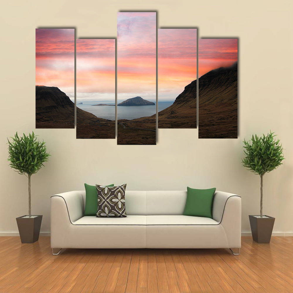 Faroe Islands In The North Atlantic Denmark Canvas Wall Art
