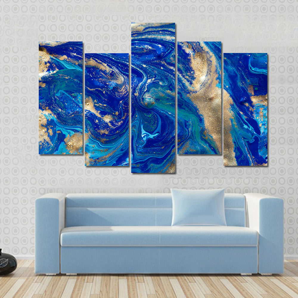 Liquid Marble Pattern Canvas Wall Art