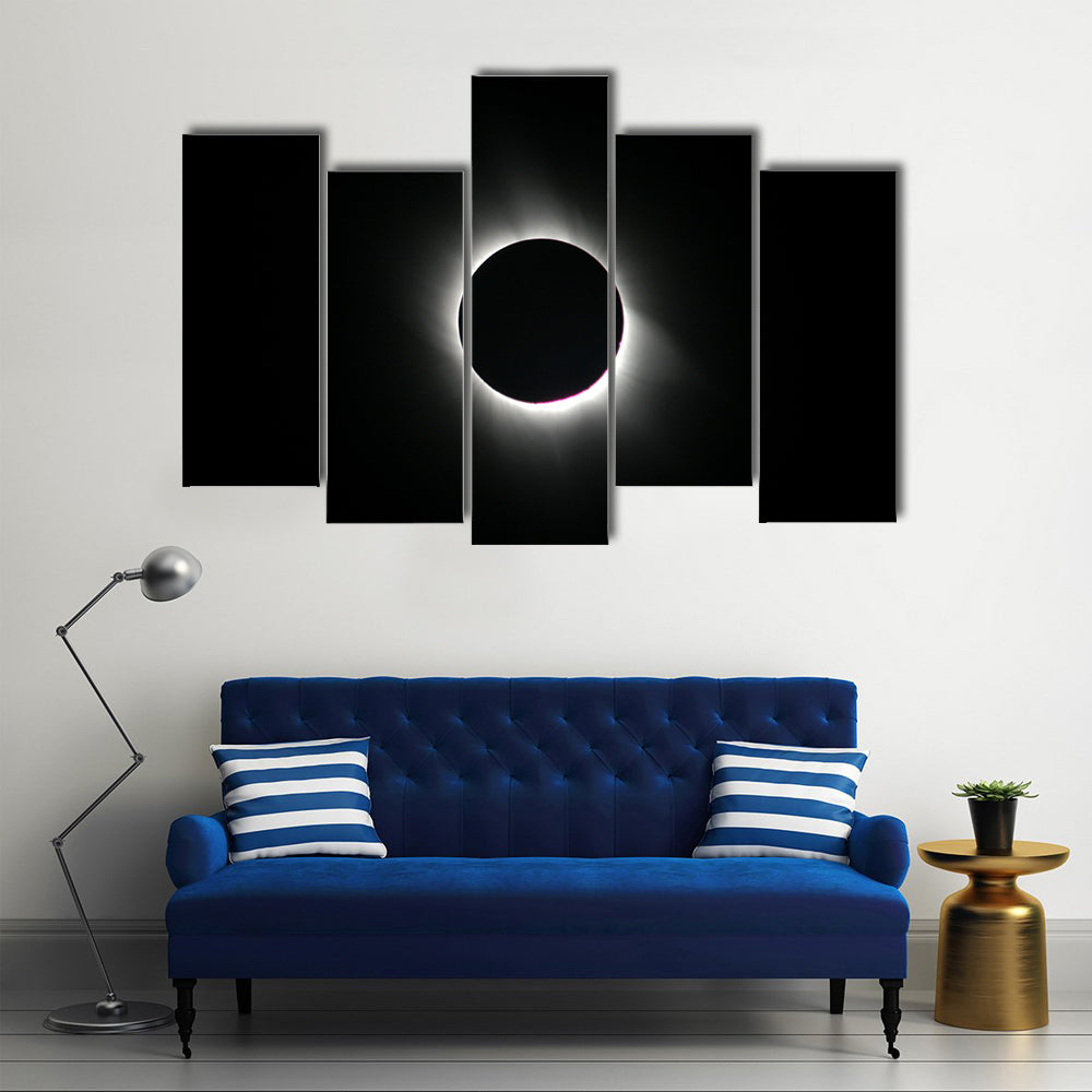 Total Solar Eclipse In Cappadocia Turkey Canvas Wall Art