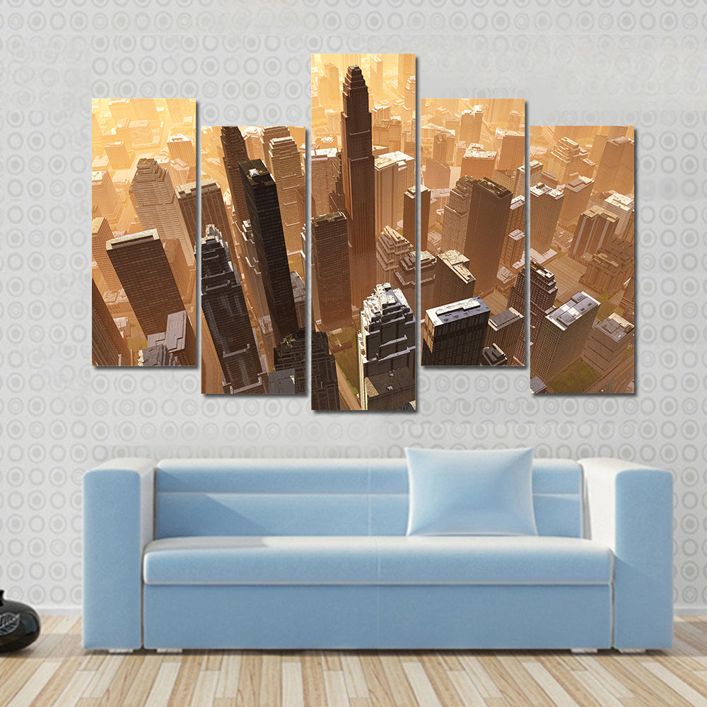 New York Downtown Canvas Wall Art