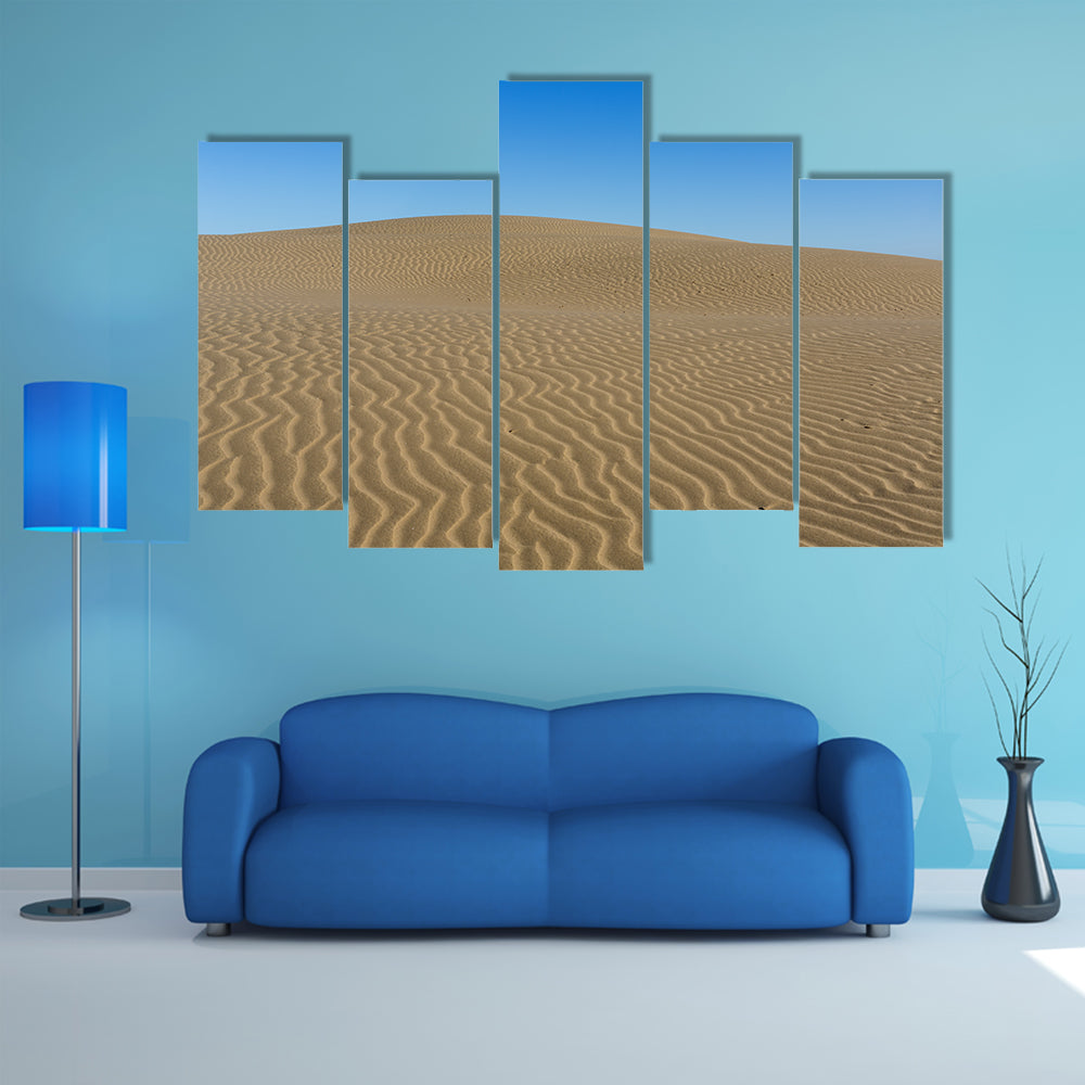 Sand Ripples on Desert Dunes Canvas Wall Art