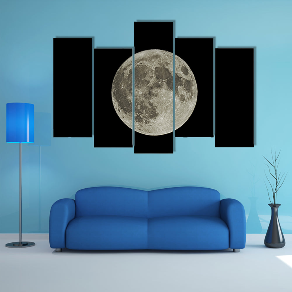 The Hunter's Supermoon Canvas Wall Art