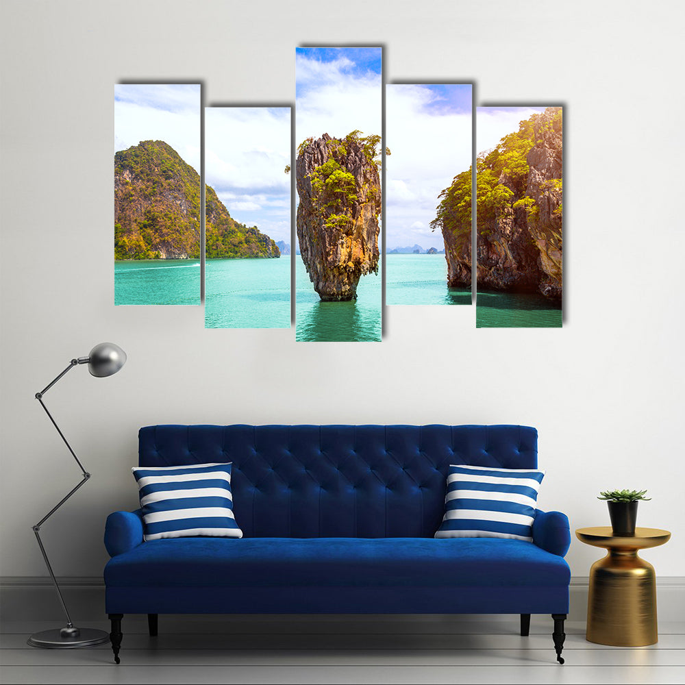 James Bond Island In Phang Nga Bay Phuket Thailand Canvas Wall Art