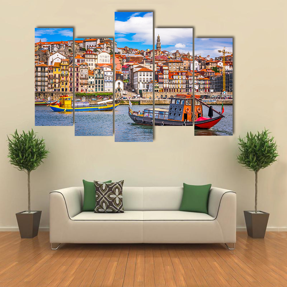 Porto Across the Douro River Canvas Wall Art