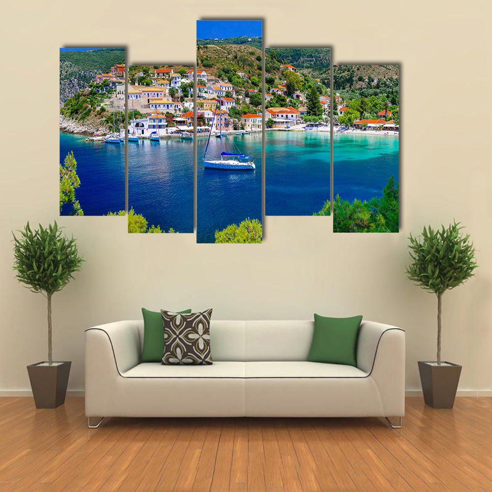 Assos Village, Greece Canvas Wall Art