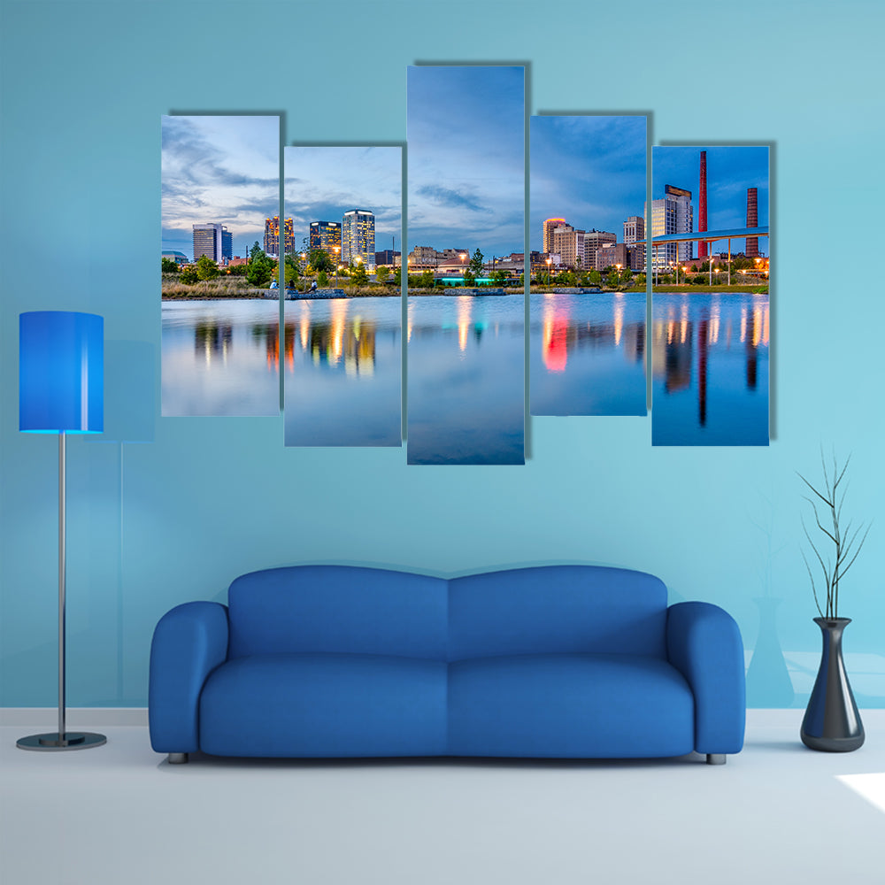 Birmingham Downtown Skyline Canvas Wall Art