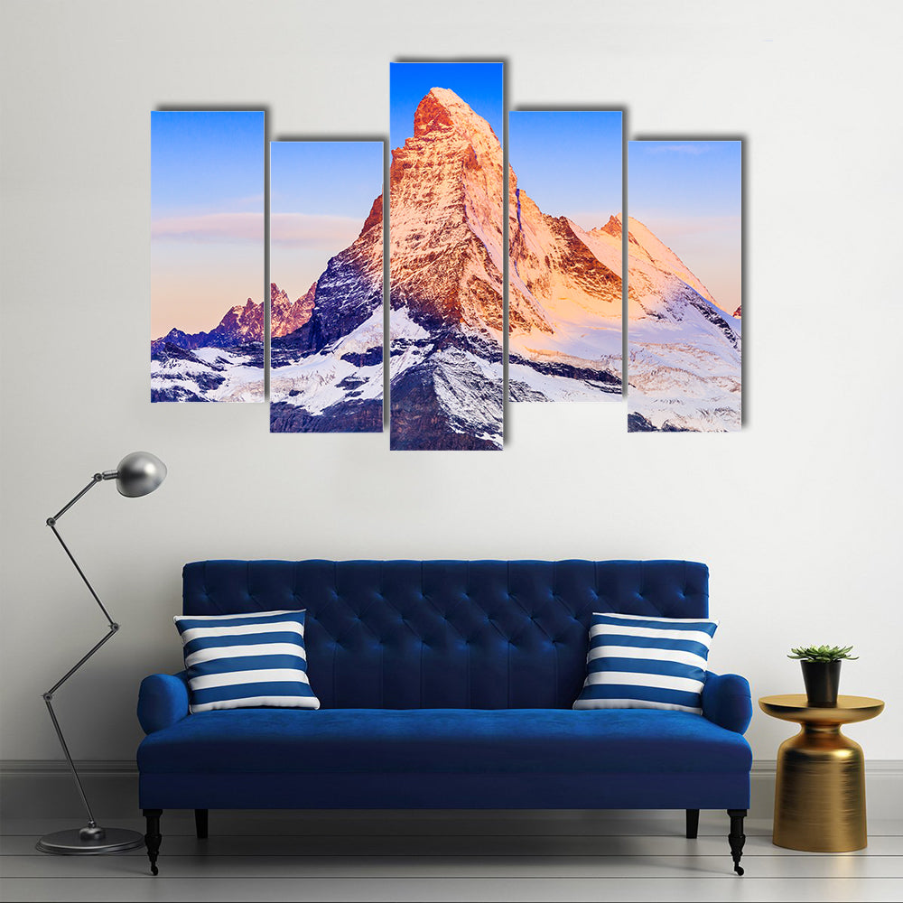 Matterhorn At Sunrise Canvas Wall Art