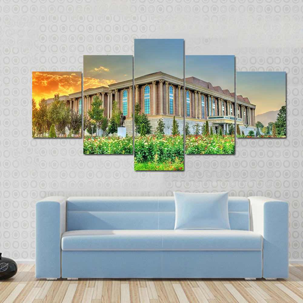National Museum Of Tajikistan In Dushanbe Canvas Wall Art