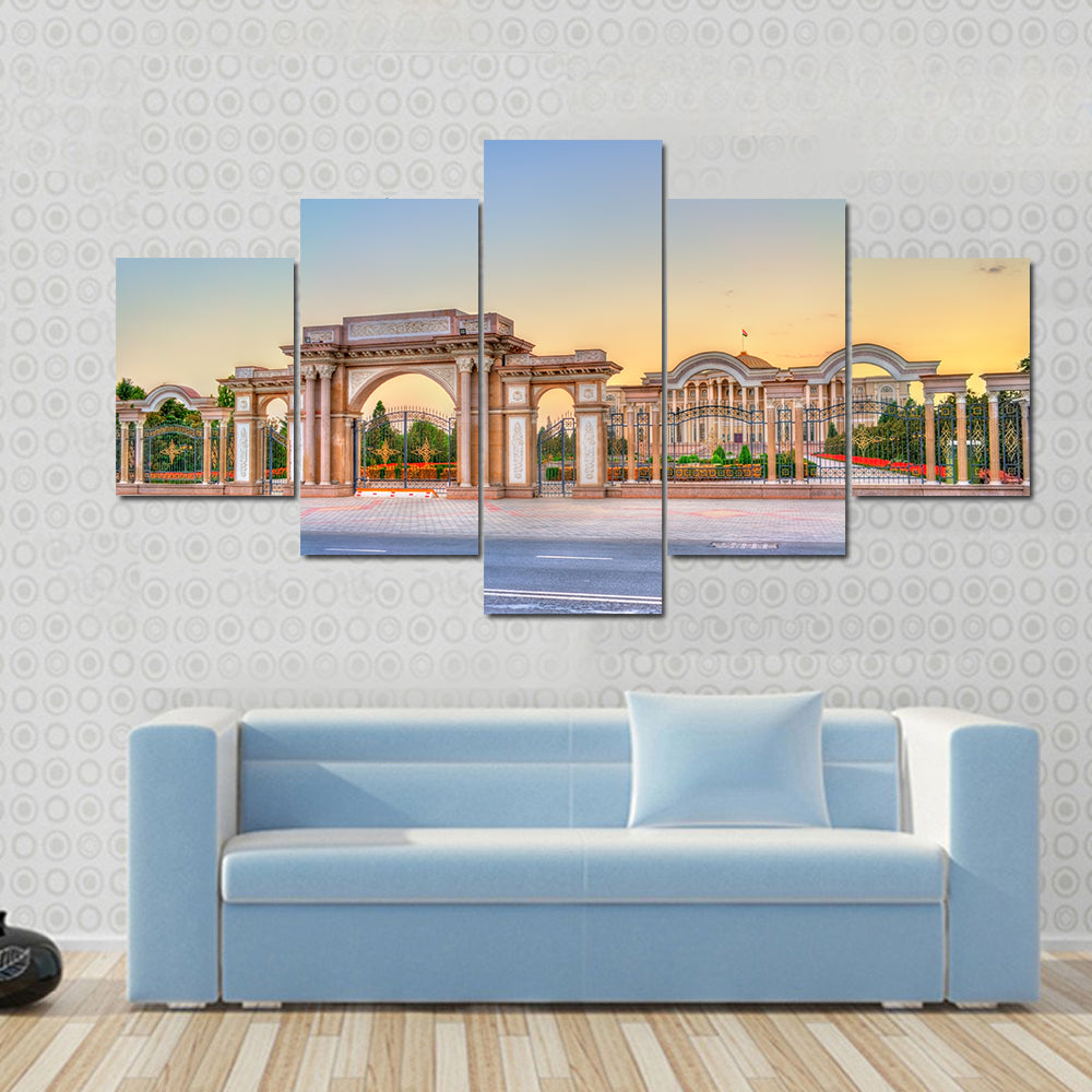 President Palace Of Nation Tajikistan Canvas Wall Art