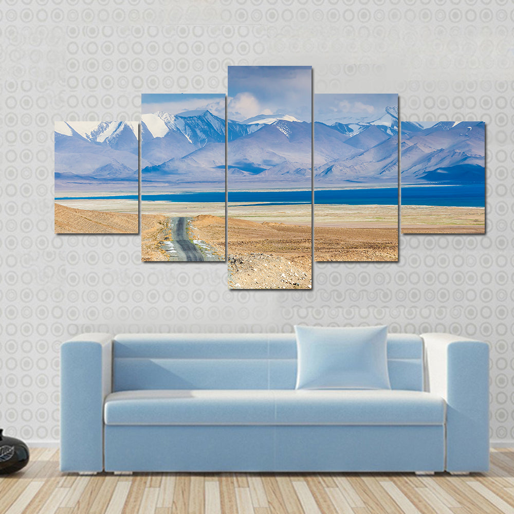 Karakul Lake In Pamir In Tajikistan Canvas Wall Art