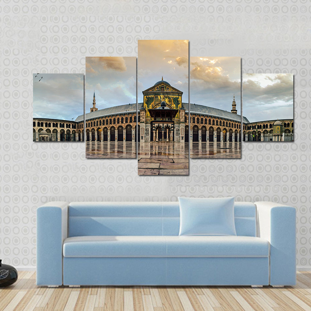 Great Umayyad Mosque Of Damascus Syria Canvas Wall Art