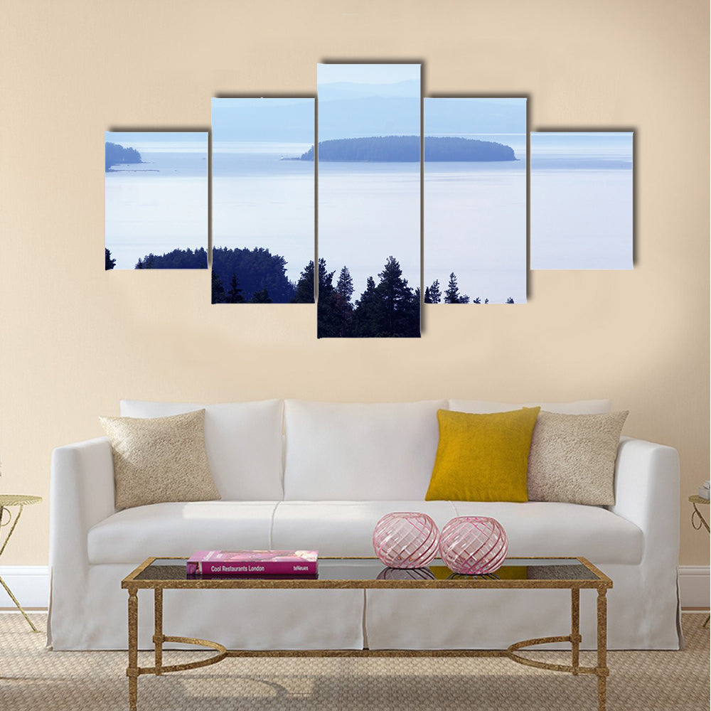 Early Morning Lake In Sweden Canvas Wall Art