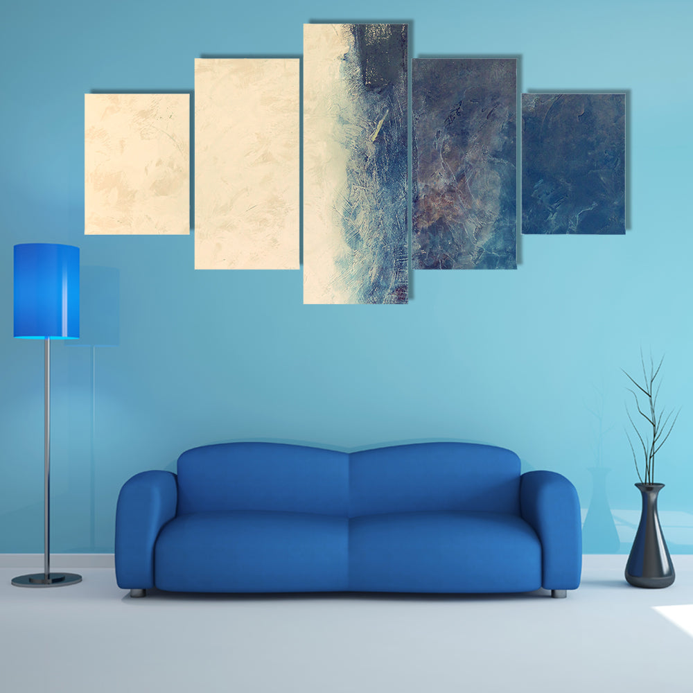 Sea And Beach Abstract Canvas Wall Art