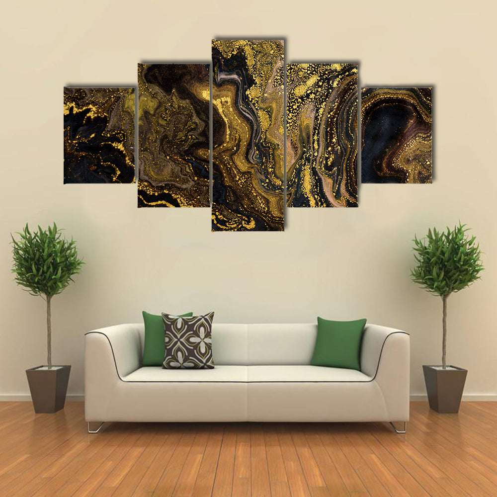 Marble Ripple Pattern Canvas Wall Art