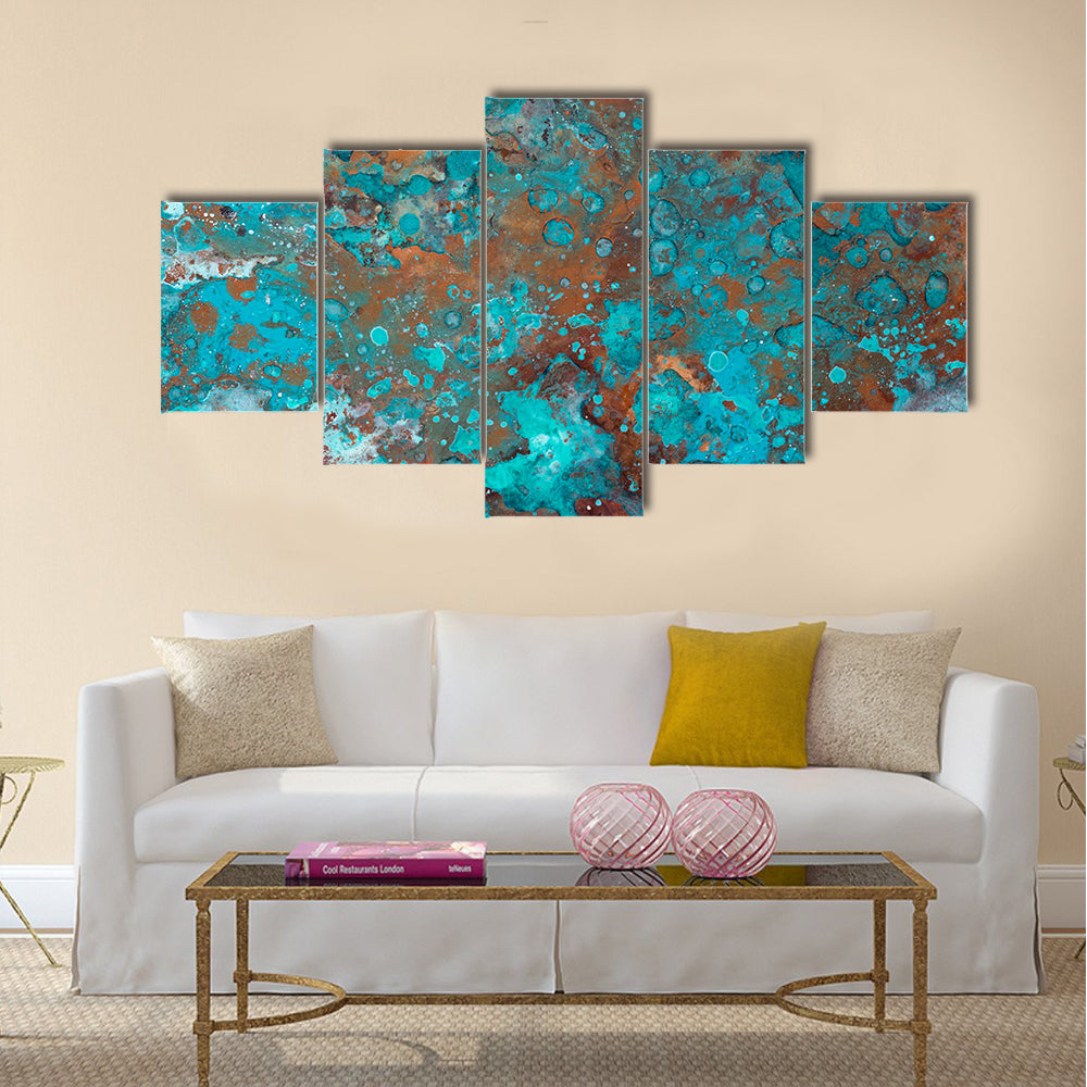 Liquid Brushstrokes Textures Canvas Wall Art