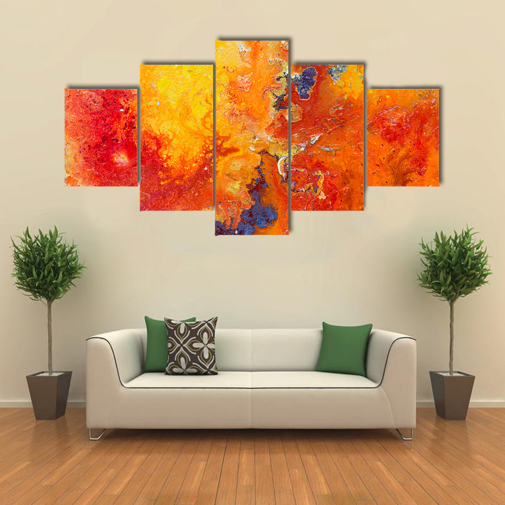 Bright Artistic Texture Canvas Wall Art