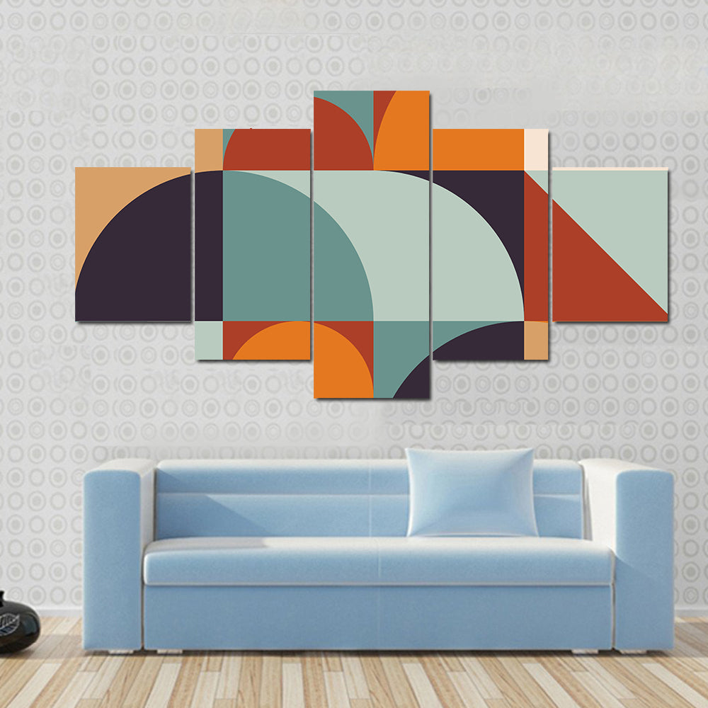 Scandinavian Geometric Abstract Canvas Wall Art