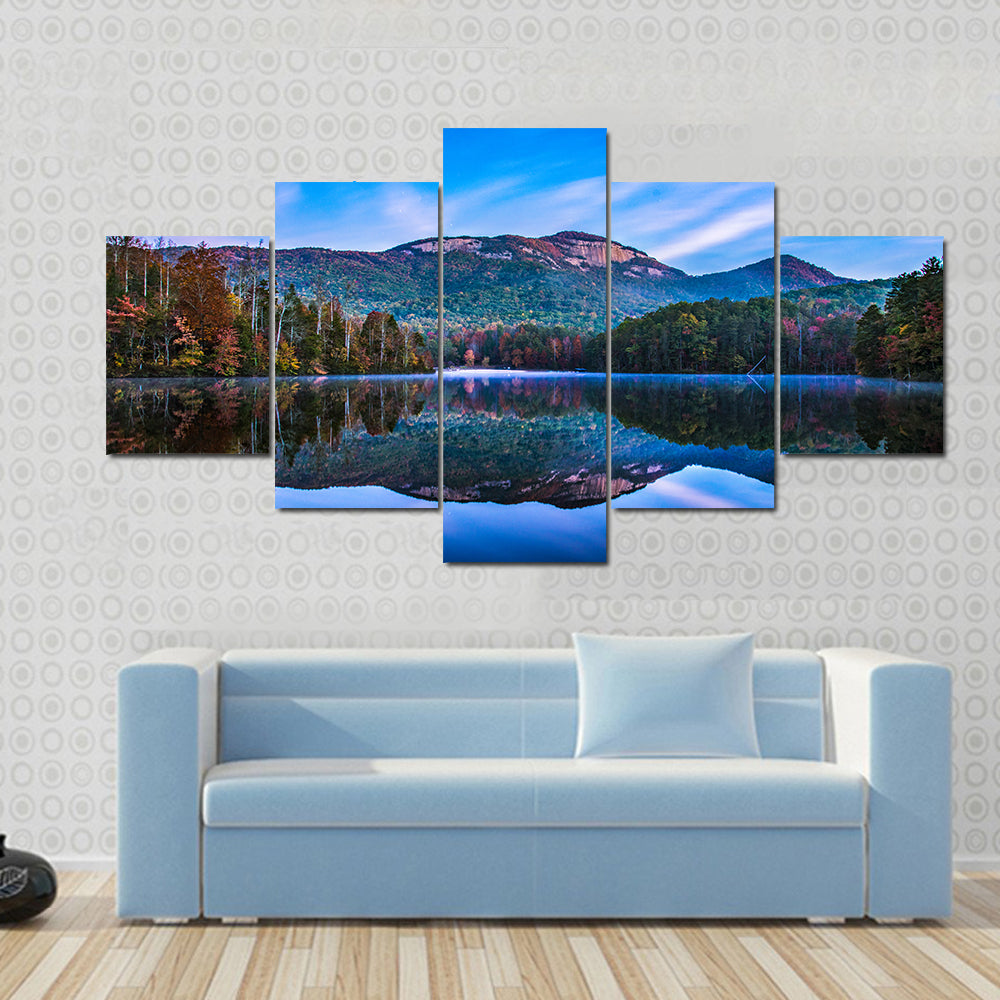 Pinnacle Lake At Sunrise In South Carolina Canvas Wall Art