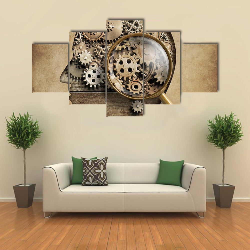 3D Psychology Concept Canvas Wall Art