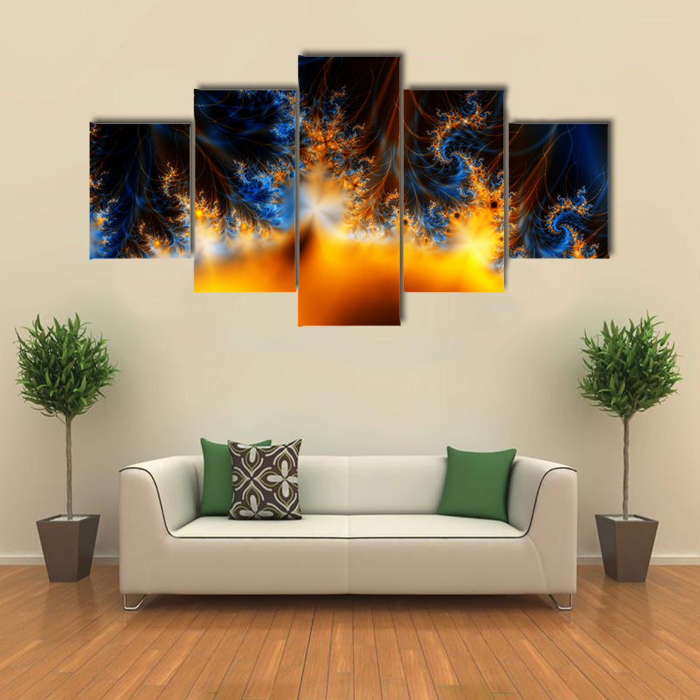 Solar Storm In Outer Space Canvas Wall Art