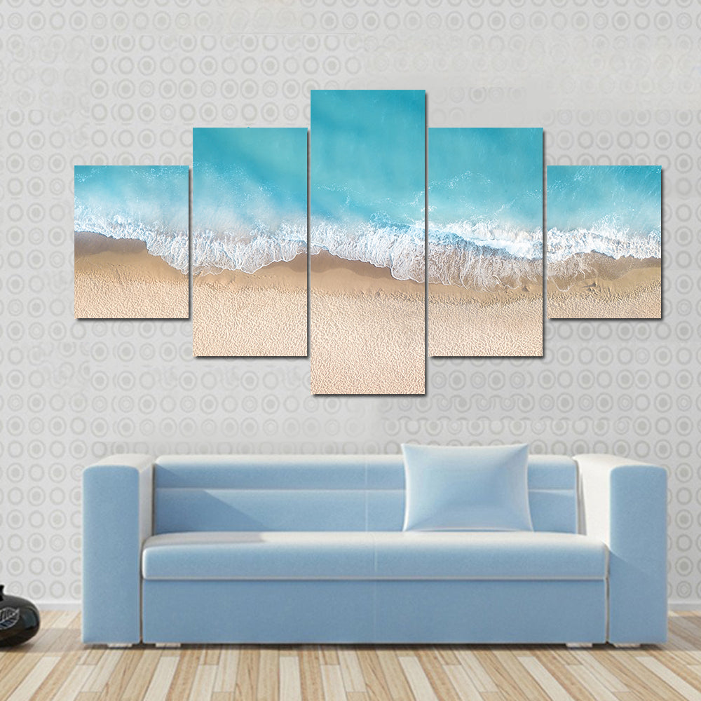 Summer Seascape From Top Canvas Wall Art