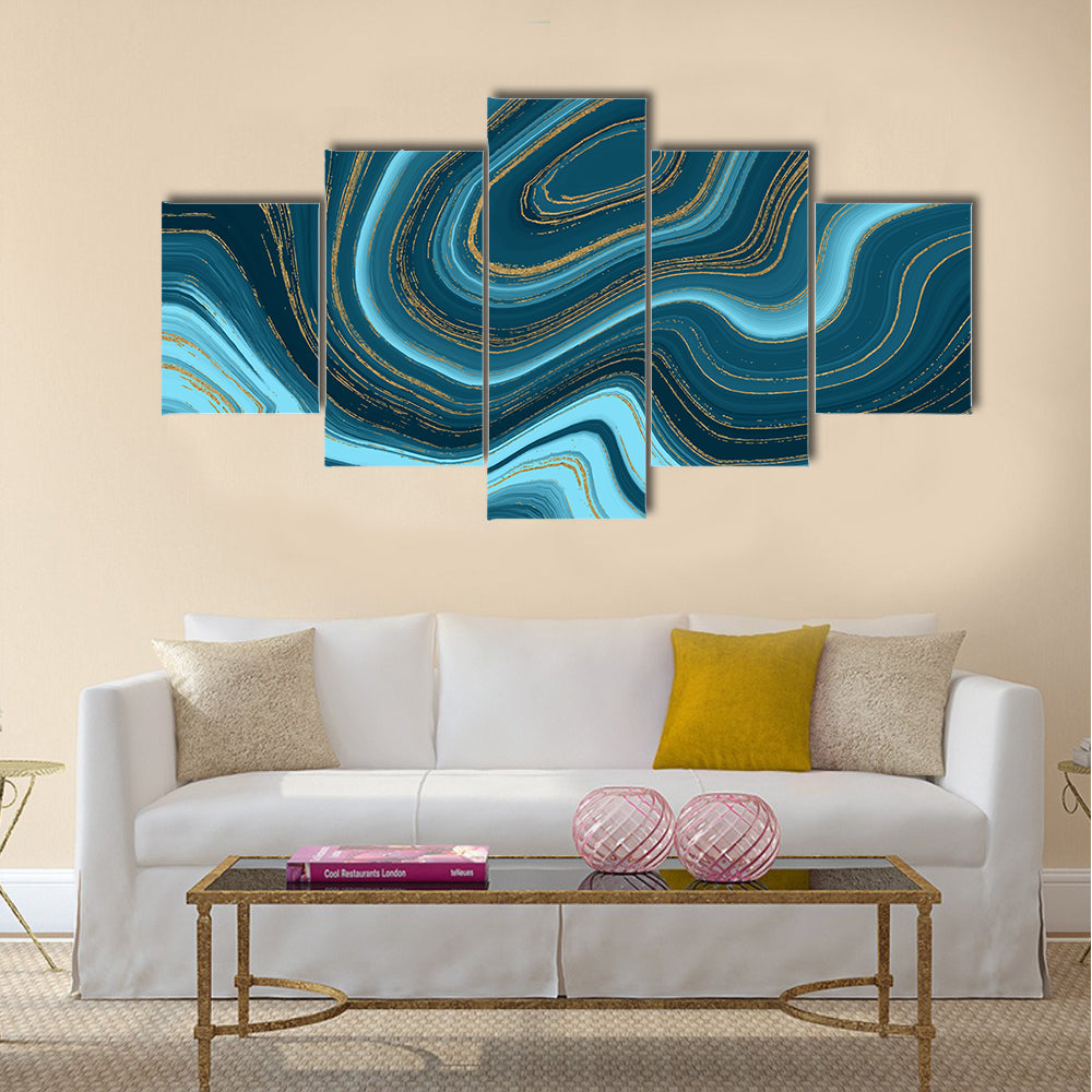 Liquid Marble Texture Canvas Wall Art