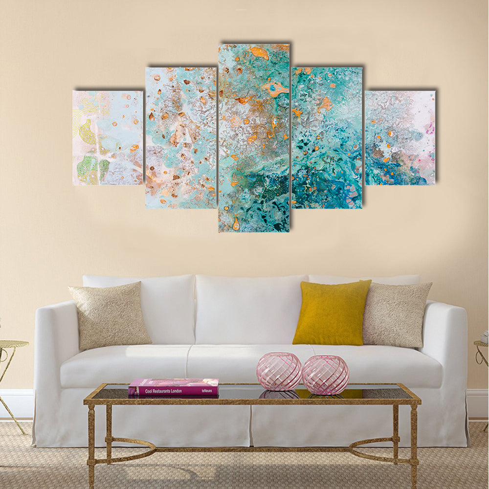 Hand Painted Sea Beach Canvas Wall Art