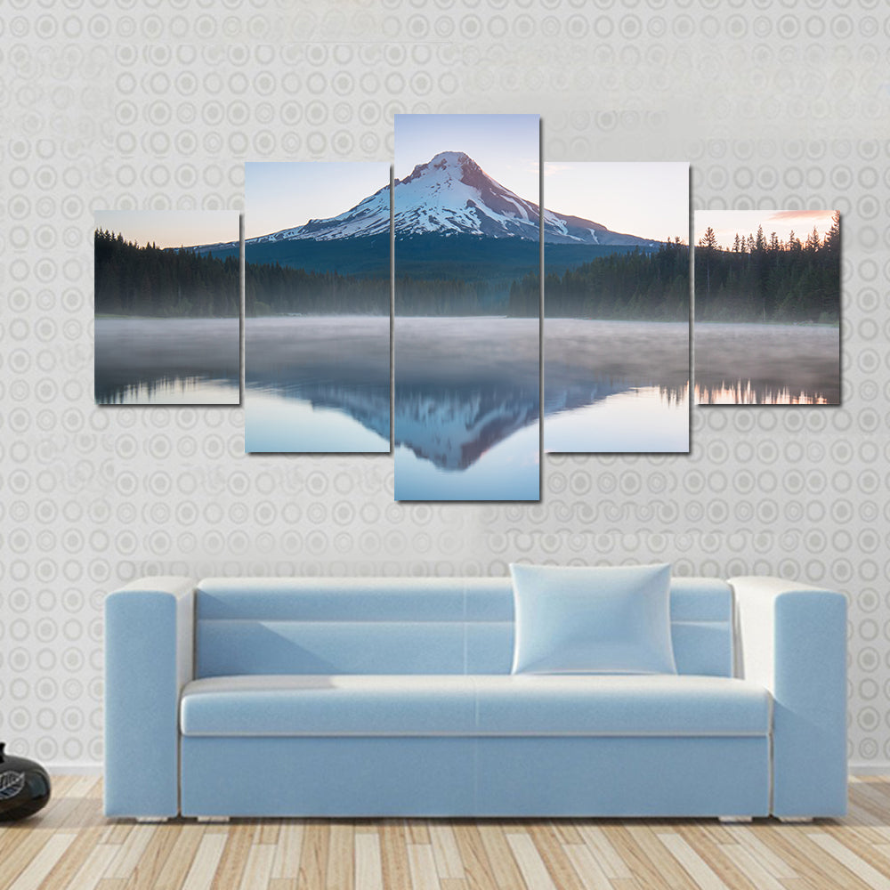 The Volcano Mountain Mount Hood Canvas Wall Art