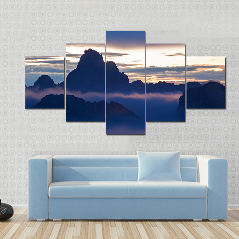 Dolomites Alps In Italy Canvas Wall Art