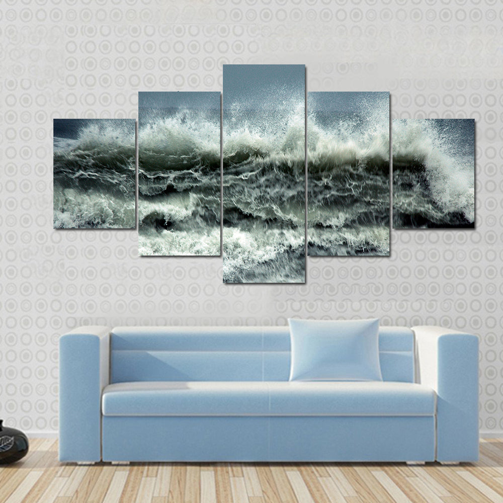 Turkey Coast In storm Canvas Wall Art
