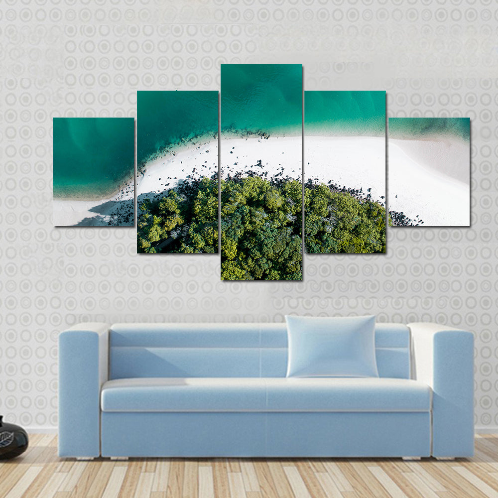 Drone Shot Of Gold Coast Canvas Wall Art