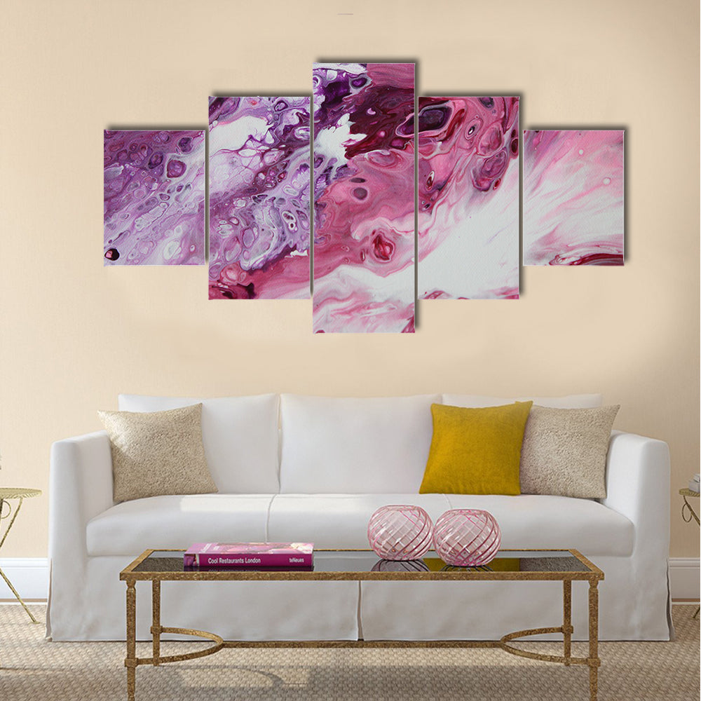 Clashing Tempest Abstract Canvas Wall Art
