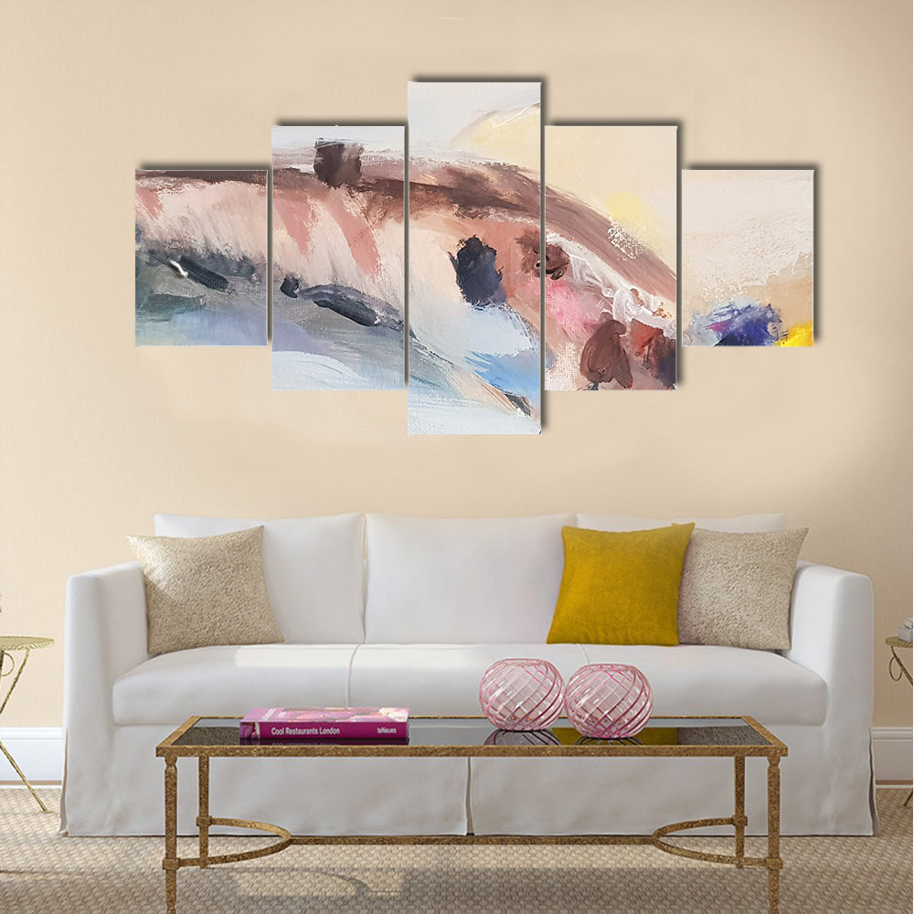 Hand Drawn Sea Sketch Canvas Wall Art
