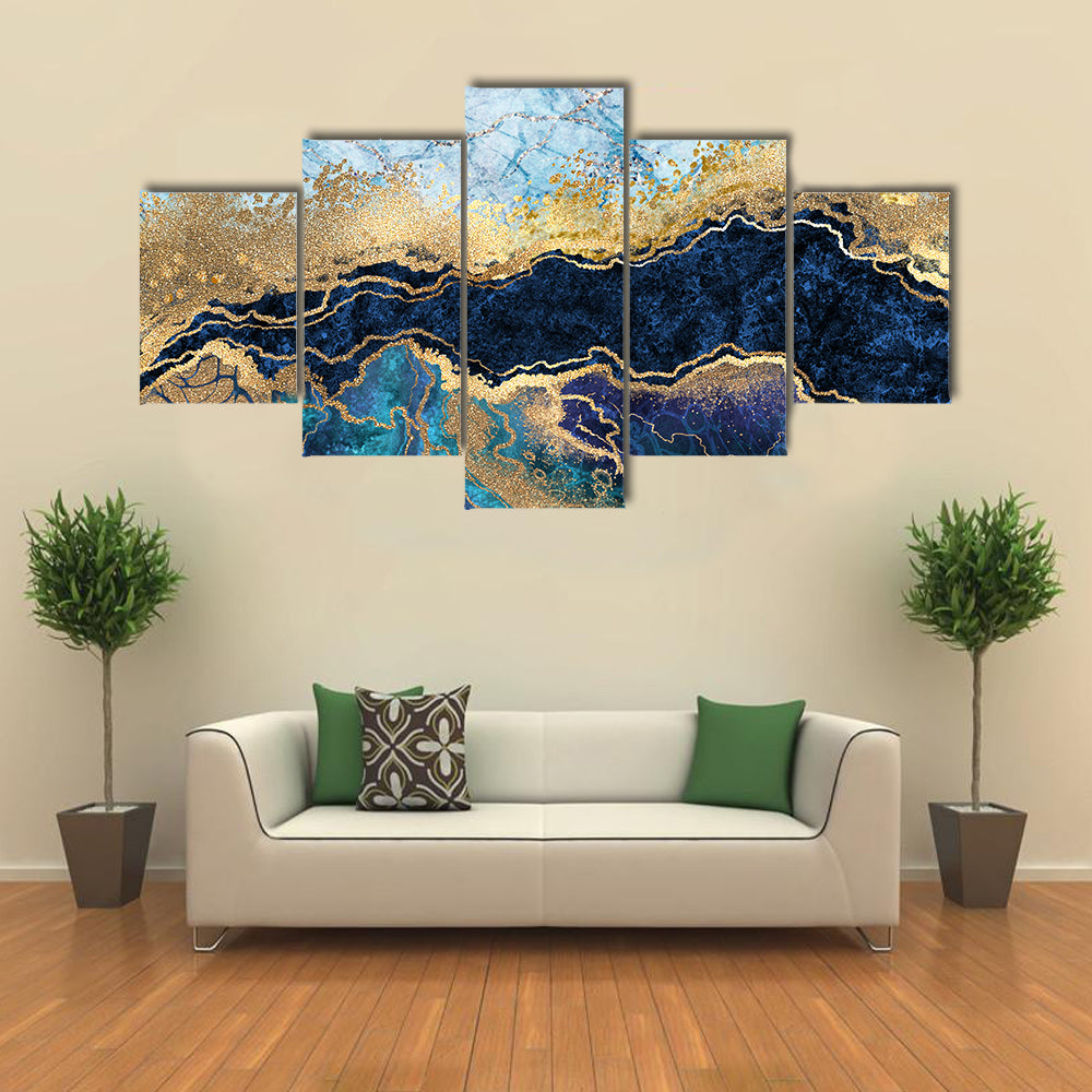 Artificial Marbled Surface Canvas Wall Art