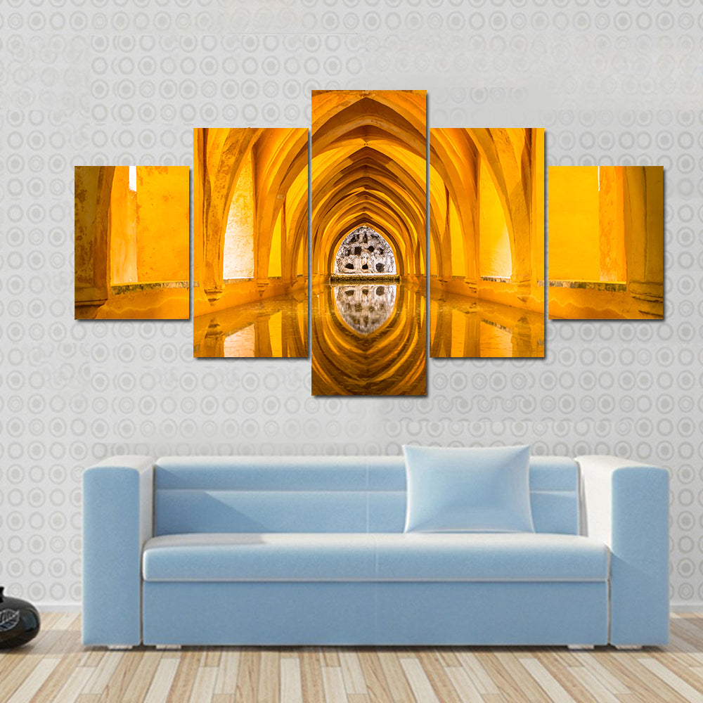 Royal Bathroom Alcazar In Sevilla Spain Canvas Wall Art