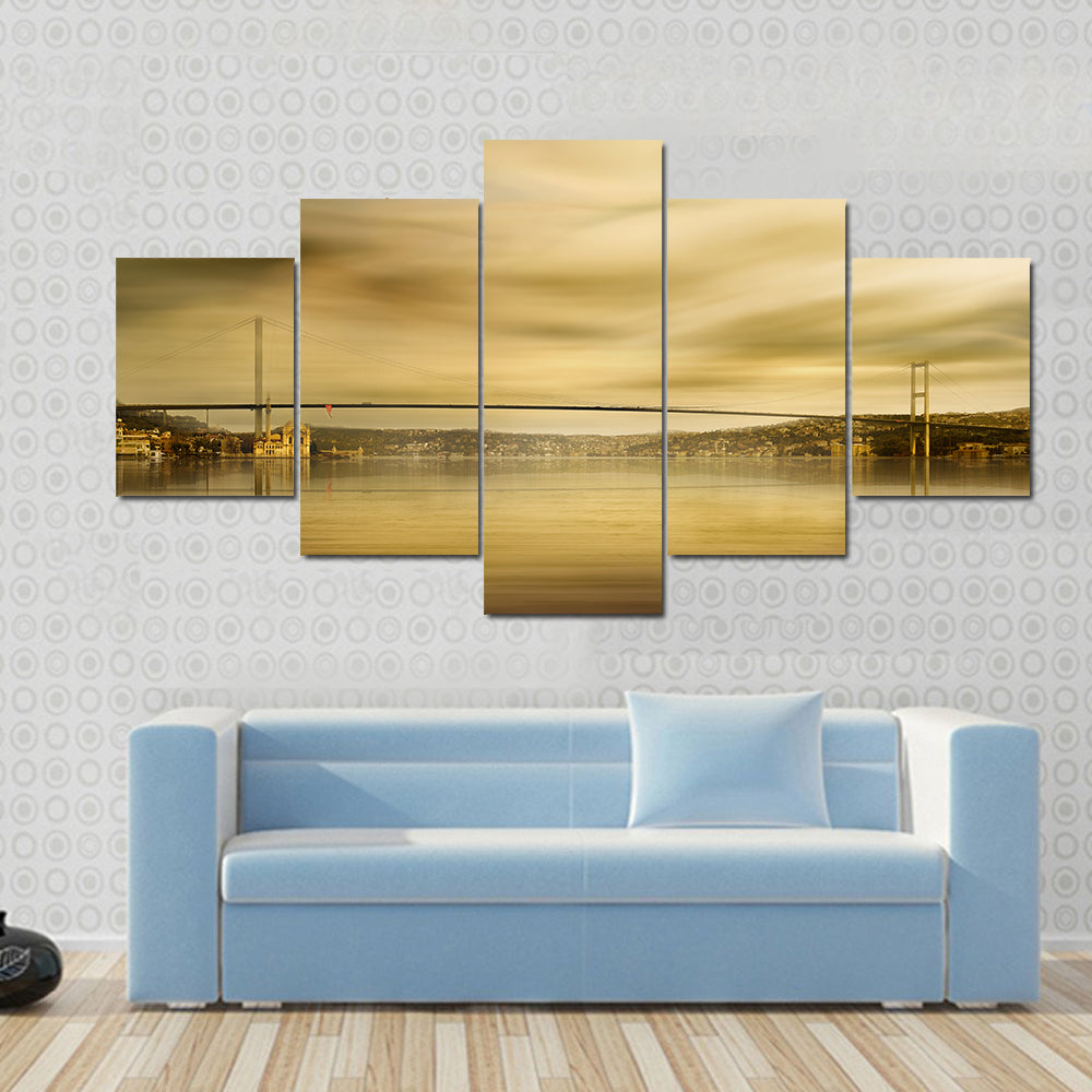 Bosphorus Bridge In Istanbul Canvas Wall Art