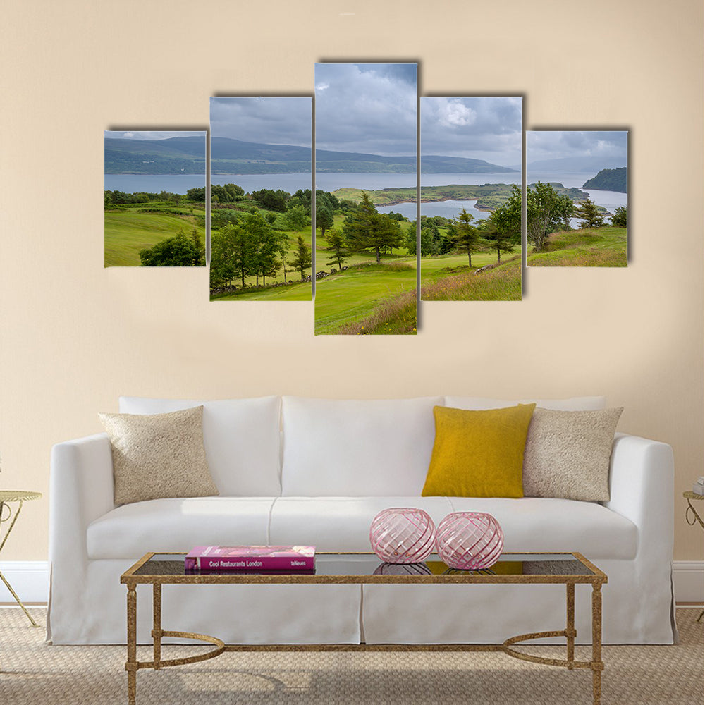 Tobermory Bay In Scotland Canvas Wall Art