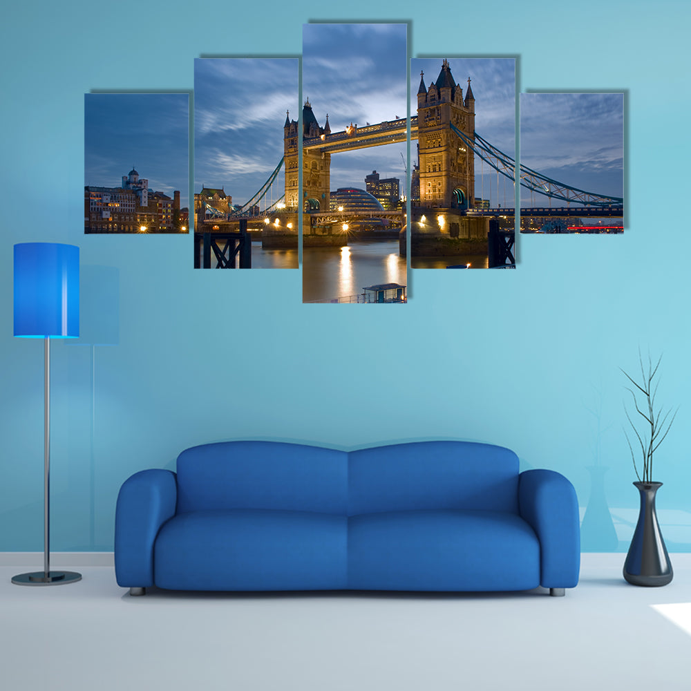 Tower Bridge on the River Thames Canvas Wall Art